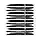 PENTEL Stylo Feutre Sign Pen Artist Pointe Pinceau Extra Fine Noir x 12 Feutre à pointe fine