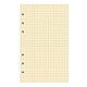 EXACOMPTA Recharge accessoire Exatime 17 bloc quadrillé chamois 40 feuillets 172x105 mm Accessoire pour organiseur