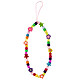 Avizar Bijou de Téléphone 25 cm Perles Fleurs et Étoiles Pratique Multicolore Bracelet de téléphone, combinant style et praticité