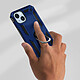 Avis Avizar Coque pour iPhone 14 Hybride Antichoc Bague de maintien Support Vidéo bleu nuit