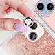 Acheter Avizar Film caméra iPhone 14 et 14 Plus Verre trempé 9H 0.2mm Contour pailleté rose