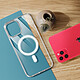 Coque pour MagSafe pour iPhone 11 Cercle magnétique Rigide Transparent pas cher