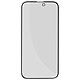 Avizar Film écran pour Apple iPhone 14 Pro Anti-espion Verre Trempé 9H Anti-traces Noir Film de protection en verre trempé anti-espion pour Apple iPhone 14 Pro