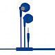 Mooov 493160 - Ecouteurs intra auriculaire avec micro 1,2 m - bleu pas cher
