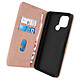 Avizar Housse pour Xiaomi Redmi A1 et A2 Clapet Portefeuille et Support Vidéo rose gold - Étui de la série Chesterfield spécialement conçu pour appareil