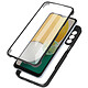 Avizar Coque pour Samsung A13 5G et A04s Dos Plexiglas et Avant Polymère Contour noir Coque de protection spécifique au appareil