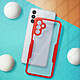 Avis Avizar Coque Intégrale pour Galaxy A13 5G Antichoc Dos Rigide Contour en Silicone Rouge