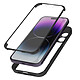 Avizar Coque pour iPhone 14 Pro Antichoc Dos Plexiglas et Avant Polymère Contour noir - Coque de protection spécifique au iPhone 14 Pro.