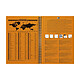OXFORD Notebook spiralé couverture rigide B5 160 Pages Ligné 6mm orange pas cher