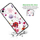 Avis Evetane Coque en verre trempé iPhone Xr Fleurs Multicolores .