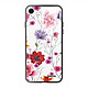 Evetane Coque en verre trempé iPhone Xr Fleurs Multicolores . Coque en verre trempé iPhone Xr Fleurs Multicolores Ecriture Tendance et Design .