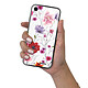 Evetane Coque en verre trempé iPhone Xr Fleurs Multicolores . pas cher