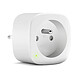 METRONIC - Prise intelligente connectée Wi-Fi 16A La prise intelligente est idéale pour piloter vos appareils électriques depuis votre smartphone ou votre assistant vocal (Alexa ou Google Home).