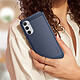 Acheter Avizar Coque pour Samsung A34 Renforcée Souple Carbone Effet Brossé Bleu