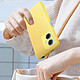 Avizar Coque pour Xiaomi Redmi Note 12 5G Silicone Semirigide Soft-touch Jaune pas cher