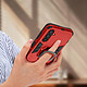 Avis Avizar Coque pour Samsung A14 4G et 5G Hybride Antichoc Bague Métallique Support rouge