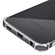 Avizar Coque pour Samsung A14 4G et 5G Silicone Coins Renforcés Antichocs Transparent pas cher