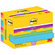 POST-IT Bloc-note adhésif Super Sticky Notes, 47,6 x 47,6 mm 6 couleurs Notes repositionnable