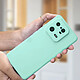 Avizar Coque pour Xiaomi 13 Pro Silicone Intérieur Microfibre Finition Mate turquoise pas cher