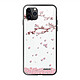 Evetane Coque en verre trempé iPhone 11 Pro Max Chute De Fleurs . Coque en verre trempé iPhone 11 Pro Max Chute De Fleurs Ecriture Tendance et Design .