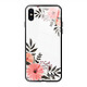 Evetane Coque en verre trempé iPhone Xs Max Fleurs roses . Coque en verre trempé iPhone Xs Max Fleurs roses Ecriture Tendance et Design .