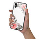 Evetane Coque en verre trempé iPhone Xs Max Fleurs roses . pas cher