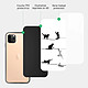 Acheter Evetane Coque en verre trempé iPhone 11 Pro Chat Lignes .