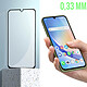 Avizar Verre Trempé pour Samsung Galaxy A34 5G dureté 9H Transparent Bord biseauté noir pas cher