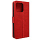 Avizar Housse pour Xiaomi 13 portefeuille rangement carte support vidéo rouge Étui de la série Chesterfield spécialement conçu pour Xiaomi 13
