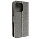 Avizar Housse pour Xiaomi 13 portefeuille rangement carte support vidéo gris - Étui de la série Chesterfield spécialement conçu pour Xiaomi 13