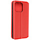 Avizar Housse pour Xiaomi 13 clapet magnétique porte-carte Support vidéo Rouge - Étui de protection spécifiquement conçu pour votre Xiaomi 13