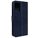Avizar Étui pour Xiaomi Redmi Note 12 4G clapet porte-carte support vidéo Bleu nuit - Étui de la série Chesterfield spécialement conçu pour Xiaomi Redmi Note 12 4G