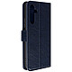 Avizar Étui pour Samsung Galaxy A54 5G Clapet Porte-carte Fonction Support Bleu Nuit Étui de la série Chesterfield spécialement conçu pour Samsung Galaxy A54 5G