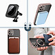 Acheter Avizar Coque MagSafe pour iPhone 12 Silicone Protection Caméra Contour Chromé Rose Gold