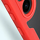 Avizar Coque 360° pour Samsung S23 Dos Rigide Protection Écran Souple Contour rouge pas cher