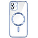 Avizar Coque MagSafe pour iPhone 12 Silicone Protection Caméra Chromé Bleu Clair - Coque MagSafe conçue spécifiquement pour votre Apple iPhone 12