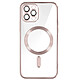 Avizar Coque MagSafe pour iPhone 12 Pro Silicone Protection Caméra Chromé Rose Gold - Coque MagSafe conçue spécifiquement pour votre Apple iPhone 12 Pro