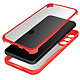Avizar Coque 360° pour Samsung S23 Dos Rigide Protection Écran Souple Contour rouge Coque de protection spécifique au Samsung Galaxy S23