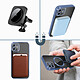 Acheter Avizar Coque MagSafe pour iPhone 12 Silicone Protection Caméra Chromé Bleu Clair