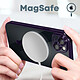 Avis Avizar Coque MagSafe pour iPhone 13 Silicone Protection Caméra Contour Chromé Violet