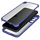 Avizar Coque Intégrale pour Samsung Galaxy S23 Hybride Antichoc Bleu - Dos rigide en plexiglas transparent pour conserver le design du Galaxy S23