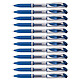 PENTEL Roller Rechargeable Energel BL57-C Pointe 0,7mm Bleu x 12 Stylo roller
