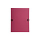 EXACOMPTA Chemise dos extensible papier - 24x32cm - Bordeaux x 10 Chemise extensible