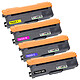 COMETE - TN320 - 4 Toners compatibles BROTHER TN320/321 - 1 Noir et 3 Couleur - Marque Française Satisfait ou Remboursé
