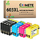 COMETE, Entreprise française - 603XL - 10 Cartouches Compatibles Epson 10 Cartouches 603 XL compatibles Epson Expression Home - 4 Noir + 2 Cyan + 2 Magenta + 2 Jaune