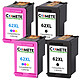 COMETE - HP 62XL - 4 Cartouches compatibles HP 62XL/HP 62 - 2 Noir + 2 Couleurs - Marque française 4 Cartouches compatibles HP 62 XL 62 XL 62XL - 2 Noir + 2 Couleurs