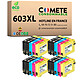 COMETE, Entreprise française - 603XL - 20 Cartouches 603 XL compatibles Epson 20 Cartouches 603 XL compatibles Epson Expression Home - 8 Noir + 4 Cyan + 4 Magenta + 4 Jaune