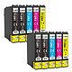 COMETE - T1295 - 10 Cartouches compatibles Epson T129XL - 4 Noir + 2 Cyan + 2 Magenta + 2 Jaune - Marque Française 10 Cartouches compatibles Epson T129XL - 4 Noir + 2 Cyan + 2 Magenta + 2 Jaune