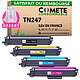 COMETE - Marque Française - TN247 - 4 Toners compatibles BROTHER TN247 - Noir et Couleur 4 Toners compatibles BROTHER TN247 - 1 Noir + 1 Cyan + 1 Magenta + 1 Jaune