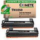 COMETE  - Marque Française - TN1050 - 2 Toners compatibles BROTHER TN1050 - 2 Noir 2 Toners compatibles BROTHER TN1050 Noir